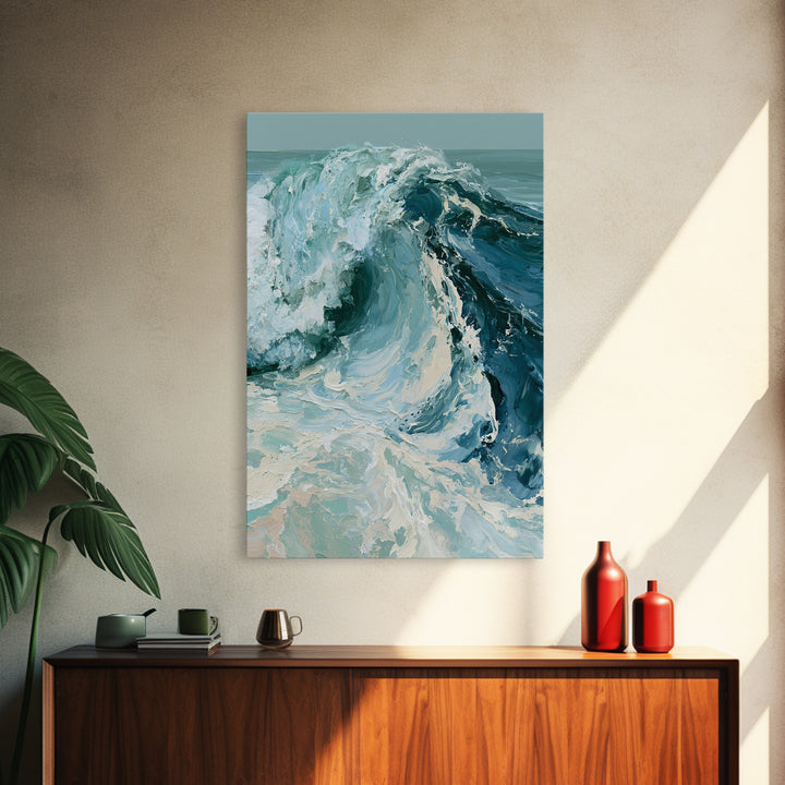 Wild Atlantic Wave Canvas Print, Seascape Art, Original Painting, Coastal Decor, Fine Art, Seascape, Living Room Decor, SEA-2x3-49