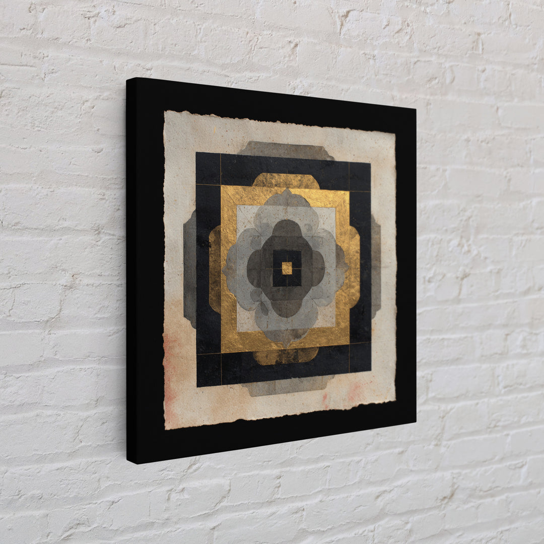Metatron Cube with Celestial Background Canvas Print, Sacred Geometry Art, Canvas Wall Art, Living Room Decor, Abstract Art, SGA-1x1-3