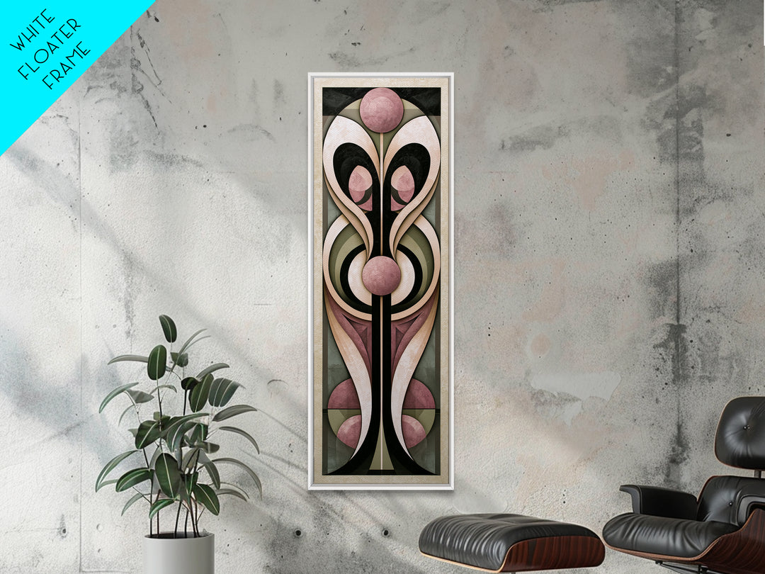 Angel Wings Built from Symmetrical Arcs Canvas Print, Sacred Geometry Art, Wall Art Print, Living Room Decor, Geometry, SGA-1x3-11