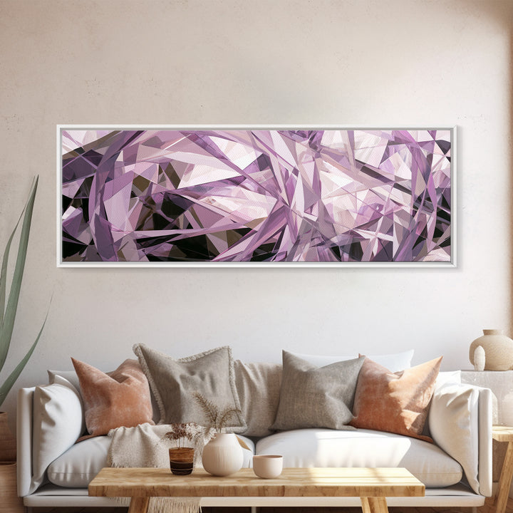 Crystal Grid Pattern Canvas Print, Sacred Geometry Art, Decorations, Living Room Decor, Fine Art, Geometry, Minimalist Decor, SGA-3x1-93