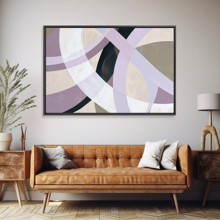 Crystal Grid Pattern Framed Canvas Print, Sacred Geometry Art, Boho Decor, Living Room Decor, Geometry, Spiritual Wall Art, SGA-3x2-9