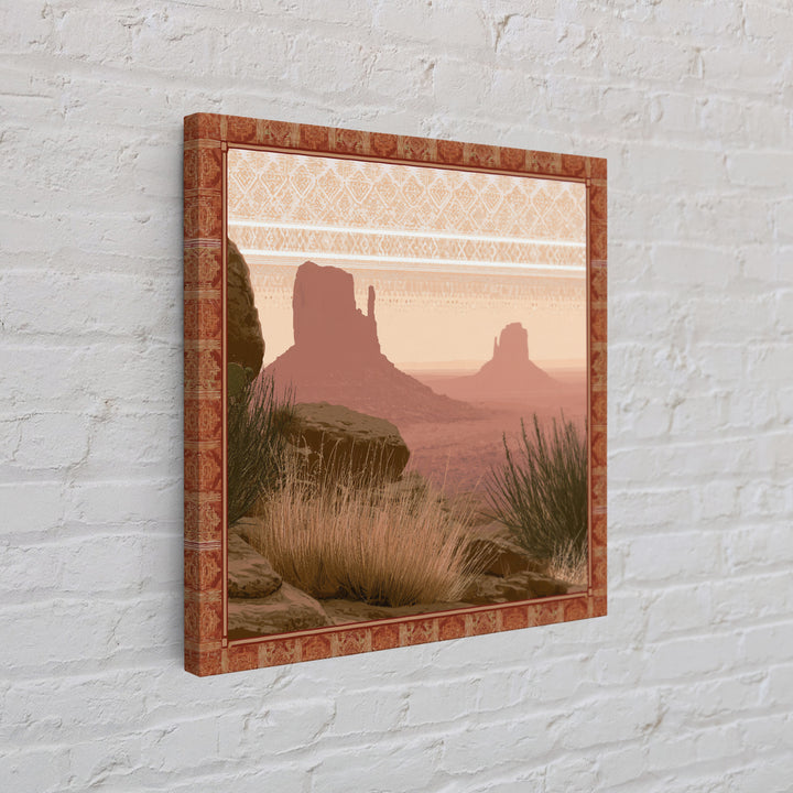 Monument Valley Silhouette Canvas Print, Southwestern Art, Native American Art, Southwestern Decor, Mesa, Luxury Decor, SOU-1x1-10