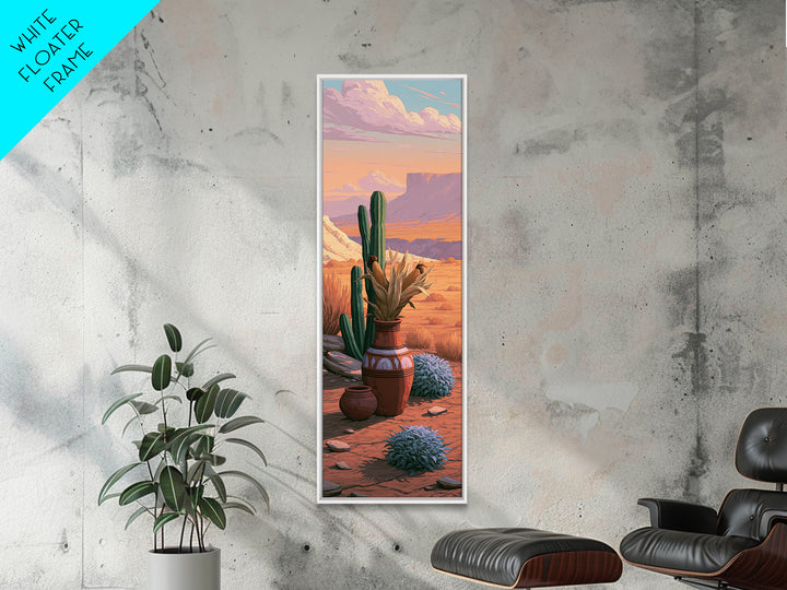 Pueblo Pottery Still Life Canvas Print, Southwestern Art, Prints Wall Art, Southwestern Decor, Fine Art, Mesa, Tile Art, SOU-1x3-35