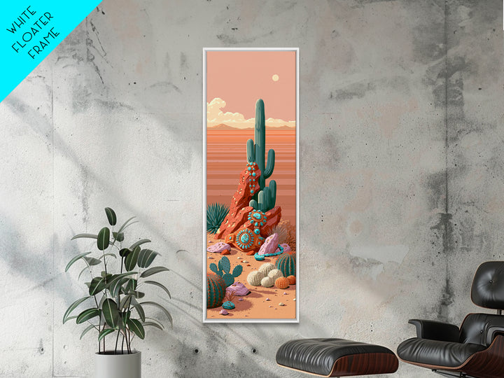 Turquoise Jewelry and Leather Still Life Canvas Print, Southwestern Art, Luxury Decor, Southwestern Decor, Fine Art, Mesa, SOU-1x3-95