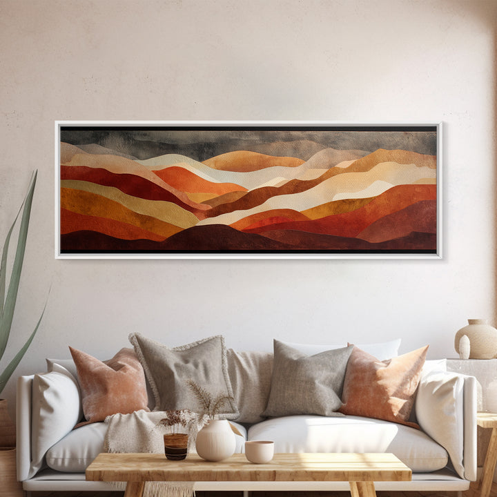 Saguaro Cactus under Enormous Sunset Canvas Print, Southwestern Art, Oil Paintings, Southwestern Decor, Fine Art, Mesa, SOU-3x1-42