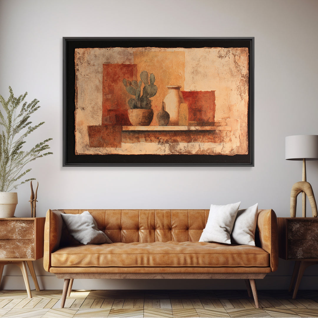 Saguaro Cactus under Enormous Sunset Canvas Print, Southwestern Art, Landscape Art, Southwestern Decor, Fine Art, Mesa, SOU-3x2-30