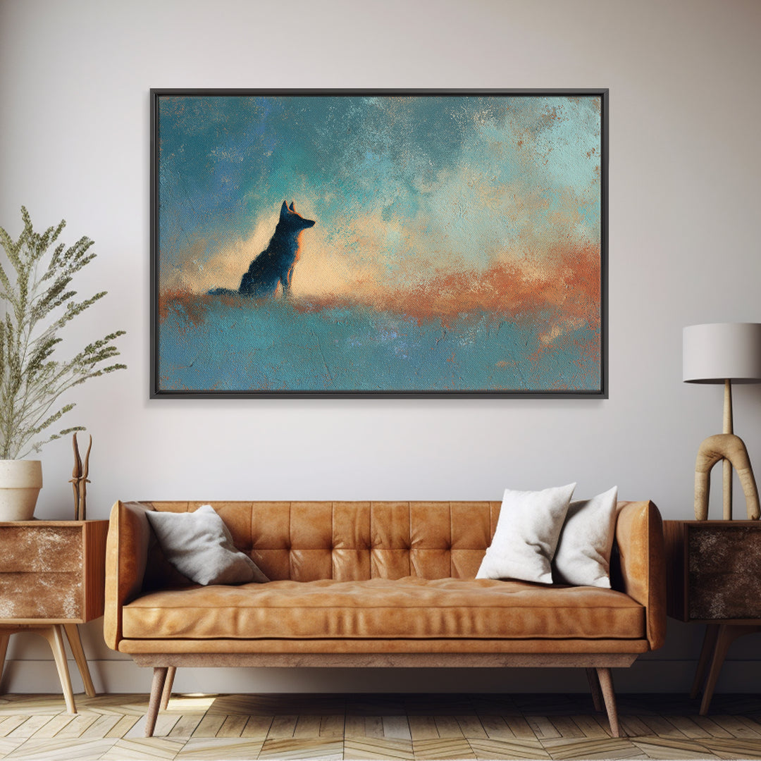 Dried Chili Peppers and Adobe Texture Canvas Print, Southwestern Art, Art Print, Southwestern Decor, Watercolor Art, Mesa, SOU-3x2-76
