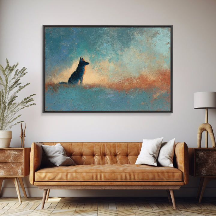 Dried Chili Peppers and Adobe Texture Canvas Print, Southwestern Art, Art Print, Southwestern Decor, Watercolor Art, Mesa, SOU-3x2-76