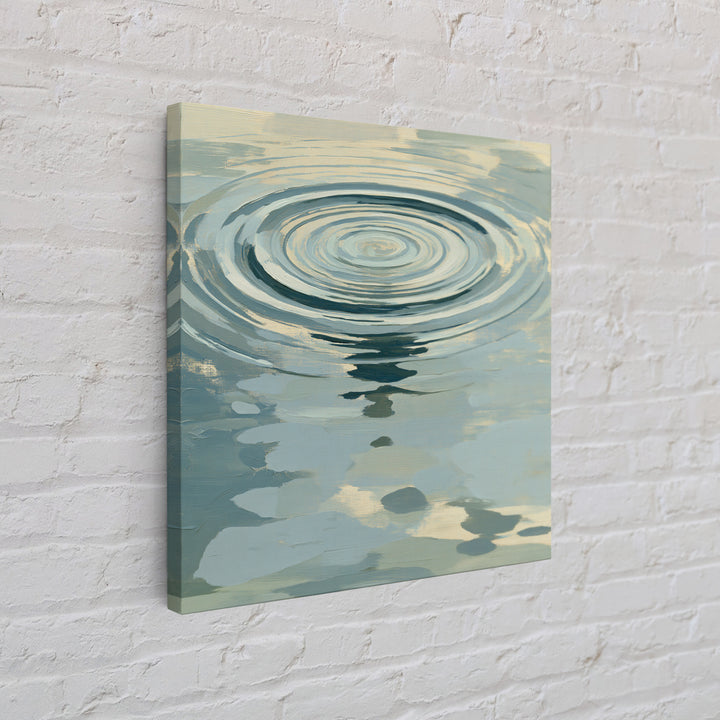 Abstract Water Ripples Framed Canvas Print, Spa Art, Statement Artwork, Spa Decor, Abstract Art, Serenity, Printable Wall Art, SPA-1x1-78