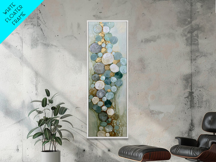 Pebble Texture Abstract Canvas Print, Spa Art, Abstract Print, Spa Decor, Abstract Art, Serenity, Esthetician Decor, SPA-1x3-27