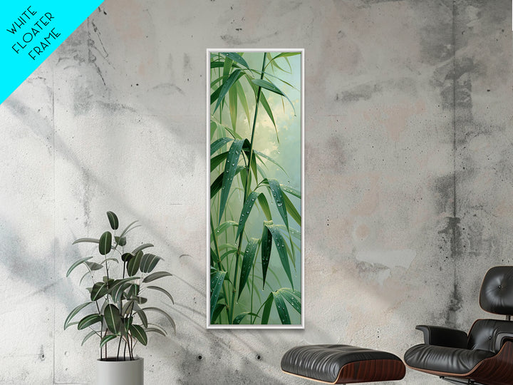 Rain on Leaves Canvas Print, Spa Art, Printable Wall Art, Spa Decor, Serenity, Feminine Wall Art, Fine Art Photography, SPA-1x3-28