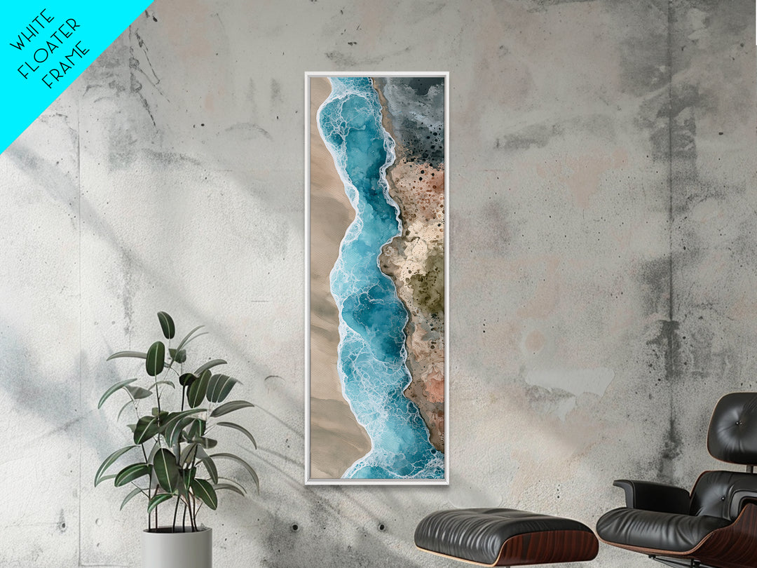 Blue Lagoon Water Seen from Above Canvas Print, Spa Art, Printable Art, Spa Decor, Fine Art, Serenity, Fine Art Photography, SPA-1x3-32
