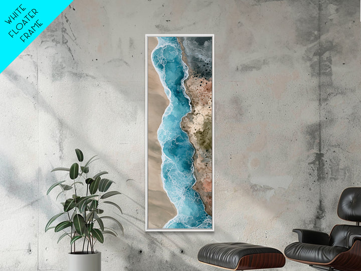 Blue Lagoon Water Seen from Above Canvas Print, Spa Art, Printable Art, Spa Decor, Fine Art, Serenity, Fine Art Photography, SPA-1x3-32