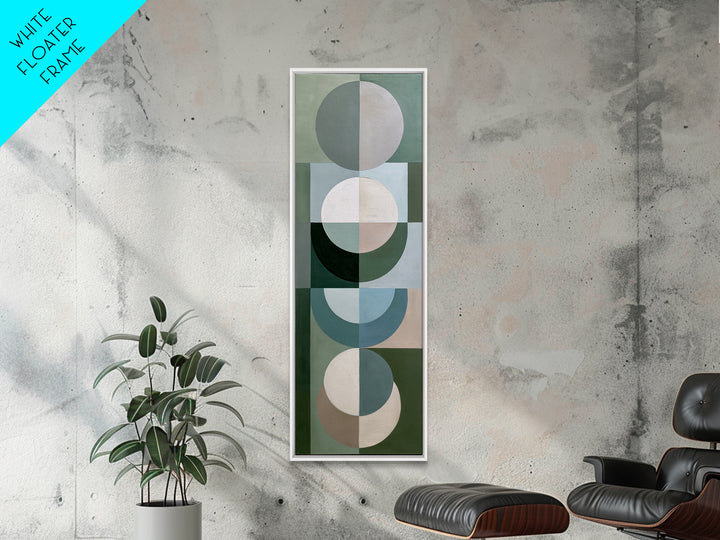 Sage and Ivory Geometric Calm Composition Canvas Print, Spa Art, Fine Art Photography, Spa Decor, Fine Art, Serenity, SPA-1x3-33