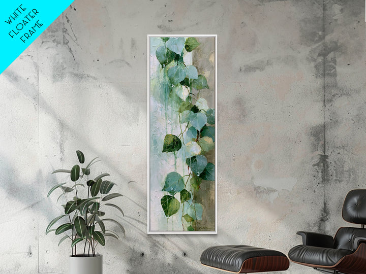 Rain on Leaves Framed Canvas Print, Spa Art, Travel Poster, Spa Decor, Fine Art, Serenity, Salon Decor, City Art, Spa Wall Art, SPA-1x3-52