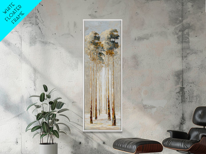 Moonlit Lake Reflection Canvas Print, Spa Art, Salon Decor, Spa Decor, Oil Painting, Serenity, Statement Artwork, Boho Decor, SPA-1x3-59