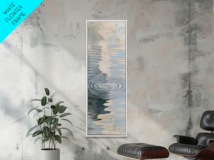 Abstract Water Ripples Framed Canvas Print, Spa Art, Luxury Decor, Spa Decor, Abstract Art, Serenity, Black Woman Art, SPA-1x3-66