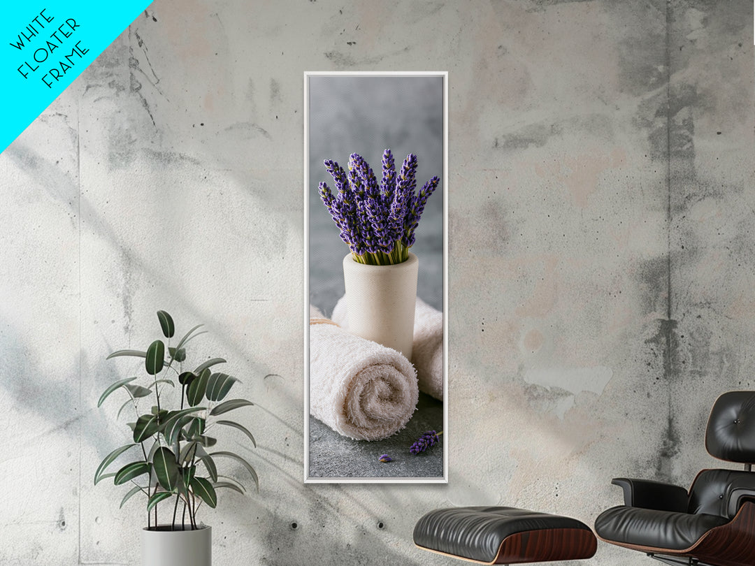 Lavender Bundle with Soft Shadow Canvas Print, Spa Art, Wildlife Wall Art, Spa Decor, Watercolor Art, Serenity, SPA-1x3-67