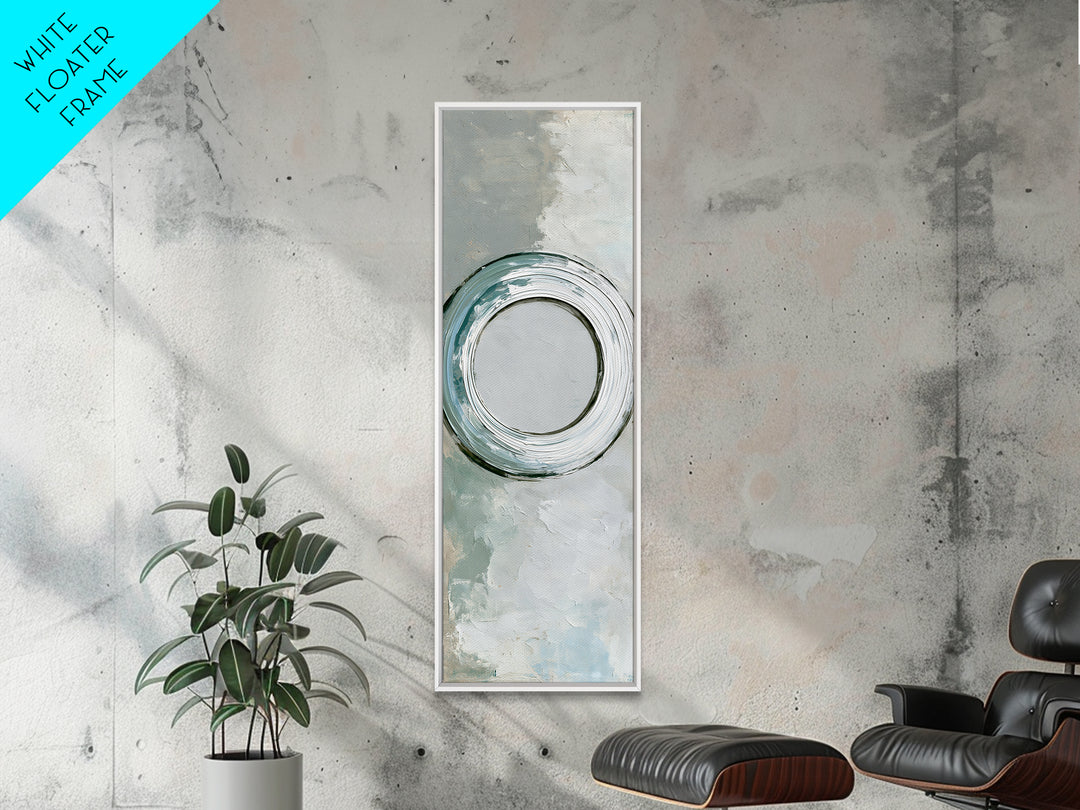 Minimal Zen Circle Brushstroke Canvas Print, Spa Art, Modern Home Decor, Spa Decor, Fine Art, Serenity, Neutral Decor, SPA-1x3-68