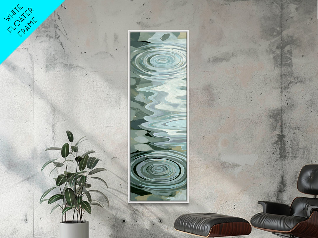 Abstract Water Ripples Canvas Print, Spa Art, Wall Art, Spa Decor, Abstract Art, Serenity, Dog Wall Art, Abstract Print, SPA-1x3-90