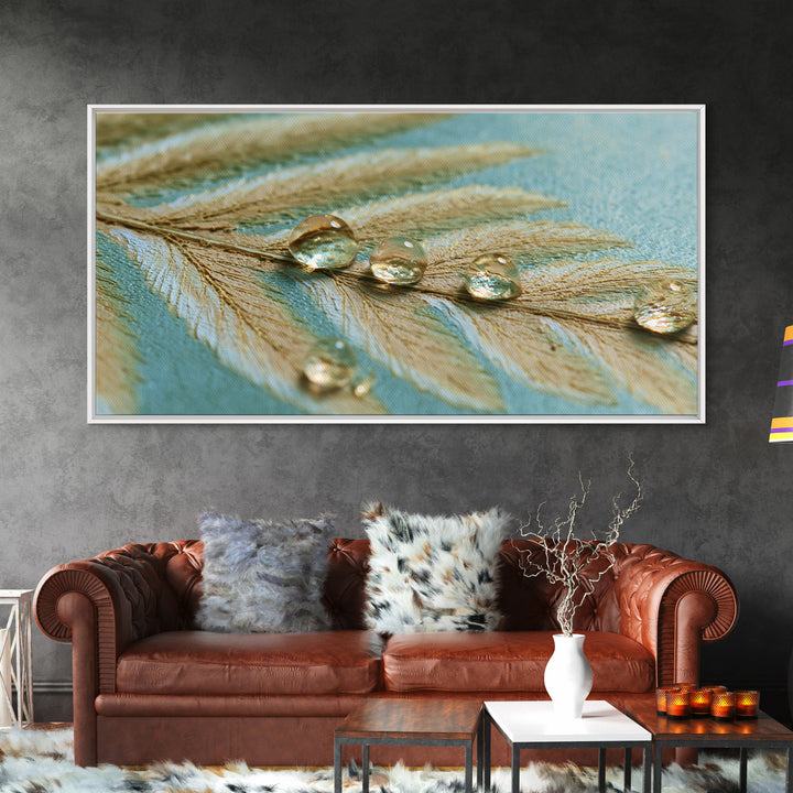 Fern Leaf Closeup Canvas Print, Spa Art, Abstract, Spa Decor, Fine Art, Serenity, City Art, Spa Wall Art, Teen Girl Room Decor, SPA-2x1-31