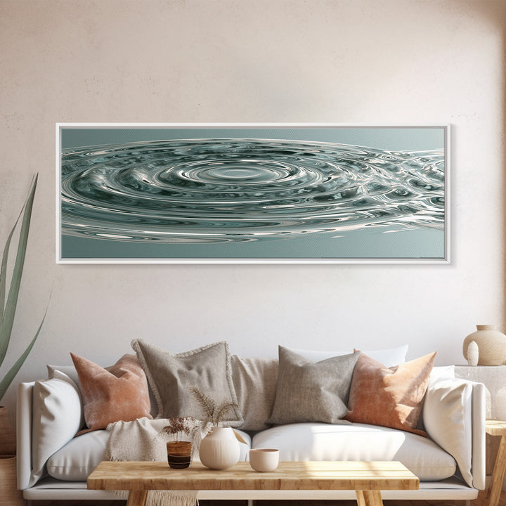 Abstract Water Ripples Canvas Print, Spa Art, Fashion Wall Art, Spa Decor, Abstract Art, Serenity, Modern Decor, Fine Art Print, SPA-3x1-46