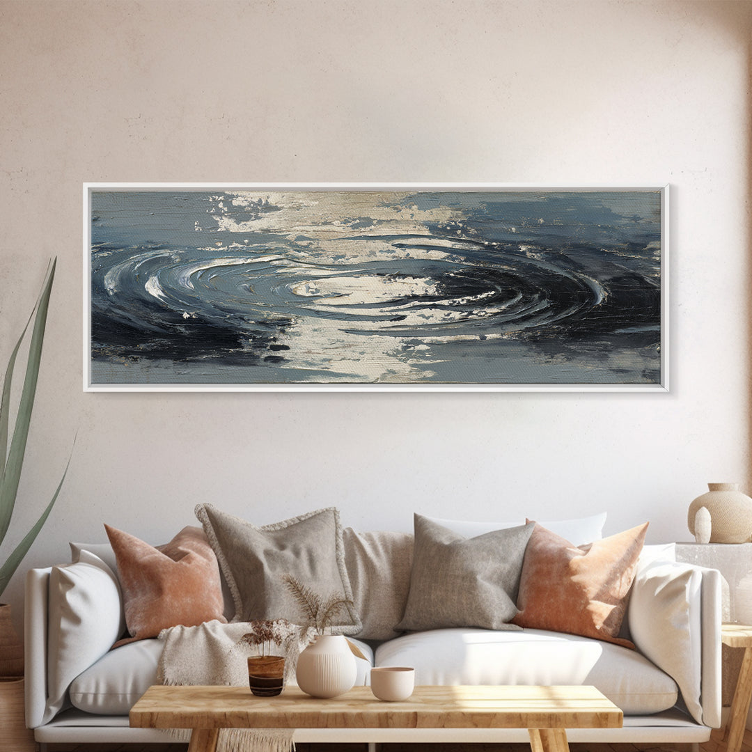 White Towels and Eucalyptus Without Room Context Canvas Print, Spa Art, Wall Art, Spa Decor, Oil Painting, Serenity, SPA-3x1-88