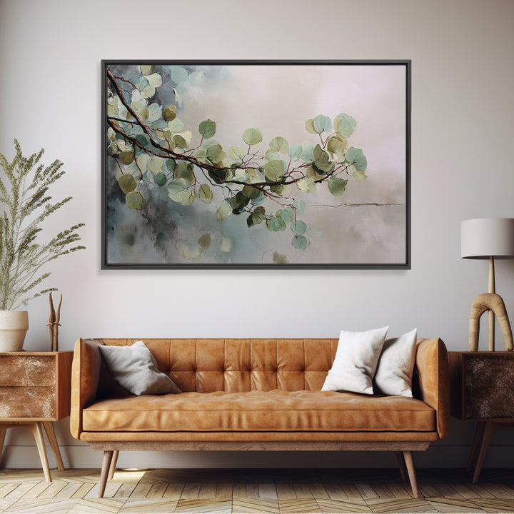 Sage and Ivory Geometric Calm Composition Canvas Print, Spa Art, Neutral Decor, Spa Decor, Fine Art, Serenity, Home Decor, SPA-3x2-73