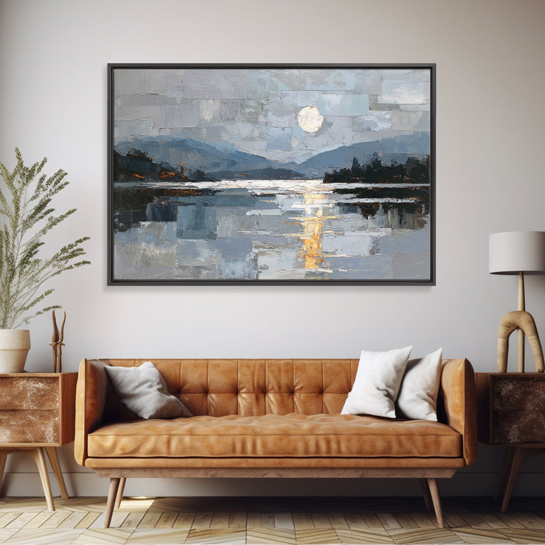 Minimal Zen Circle Brushstroke Canvas Print, Spa Art, Art, Spa Decor, Fine Art, Serenity, Abstract Print, Minimalist Art, SPA-3x2-84