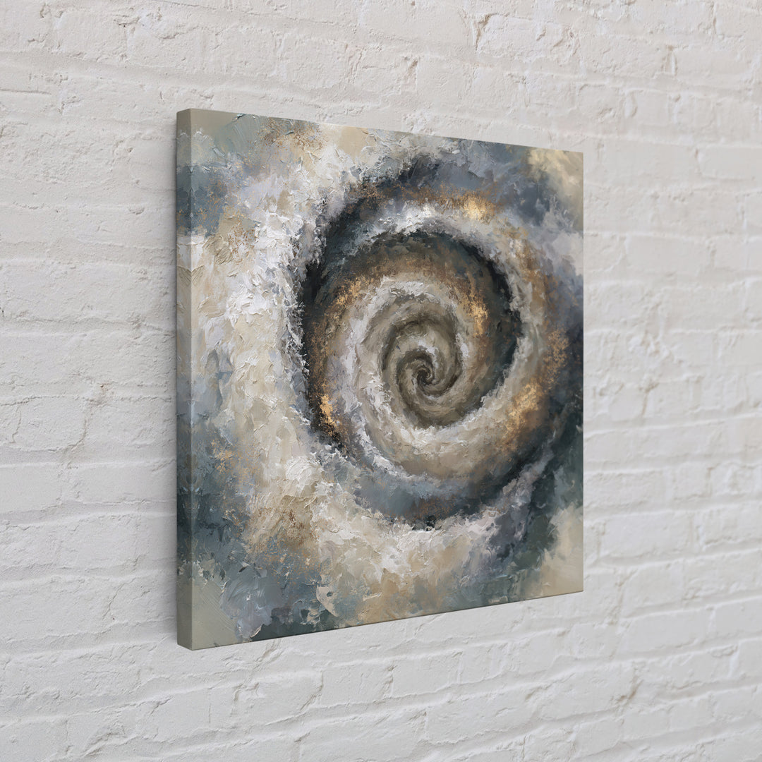 Spiral Galaxy as Soul Journey Metaphor Framed Canvas Print, Spiritual Art, Statement Artwork, Living Room Decor, Spirit, SPI-1x1-46