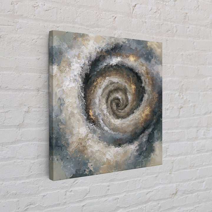 Spiral Galaxy as Soul Journey Metaphor Framed Canvas Print, Spiritual Art, Statement Artwork, Living Room Decor, Spirit, SPI-1x1-46