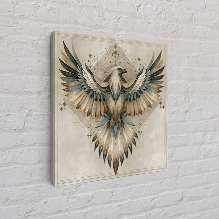 Phoenix Rising as Renewal Symbol Canvas Print, Spiritual Art, Statement Artwork, Living Room Decor, Fine Art, Spirit, SPI-1x1-59