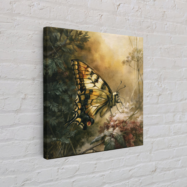 Butterfly Transformation Scene Framed Canvas Print, Spiritual Art, Boho Decor, Living Room Decor, Fine Art, Spirit, Art Prints, SPI-1x1-63