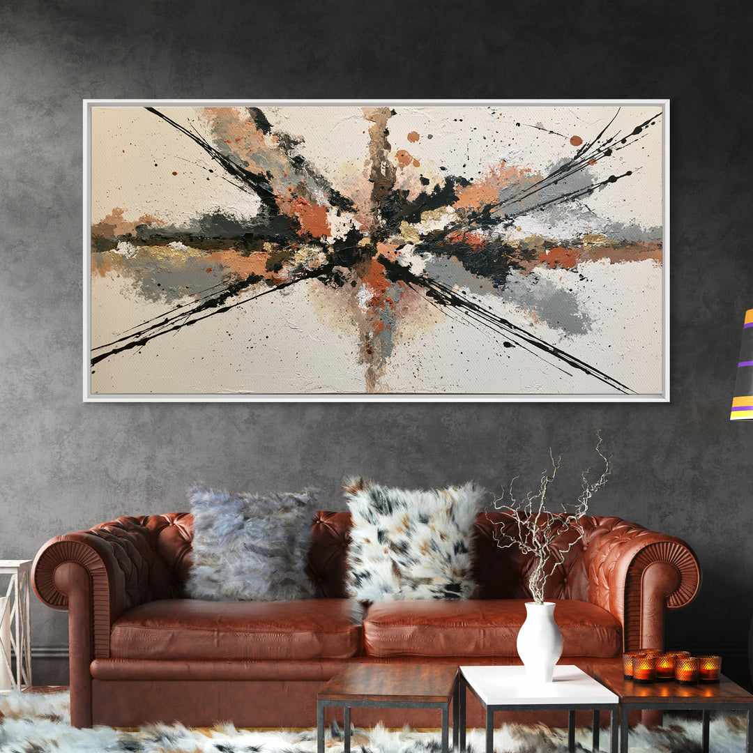 Abstract Aura Portrait Framed Canvas Print, Spiritual Art, Boho Wall Art, Living Room Decor, Fine Art, Spirit, Modern Decor, SPI-2x1-84