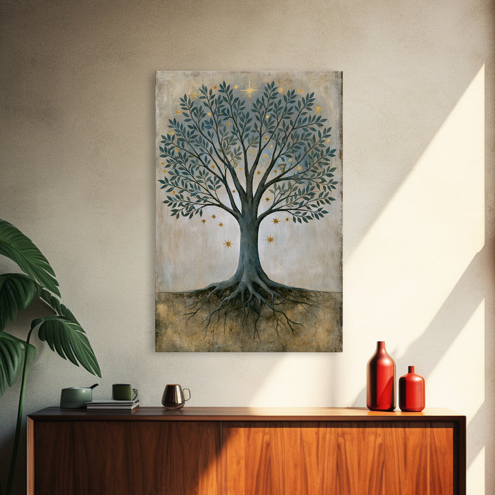 Tree of Life Canvas Print, Spiritual Art, Printable Wall Art, Living Room Decor, Fine Art, Spirit, African American Art, SPI-2x3-10