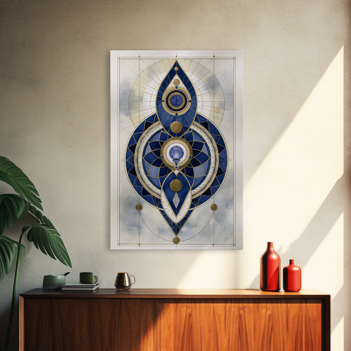 Chakra Inspired Figure in Soft Colors Canvas Print, Spiritual Art, Funky Wall Art, Living Room Decor, Fine Art, Spirit, SPI-2x3-15