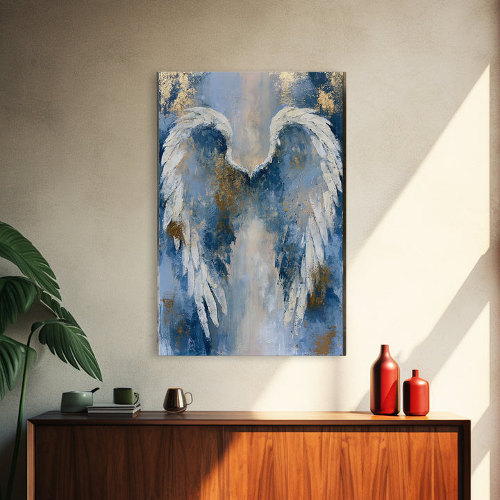 Angel Wings Emerging from Warm Light Canvas Print, Spiritual Art, Canvas Painting, Living Room Decor, Fine Art, Spirit, SPI-2x3-9