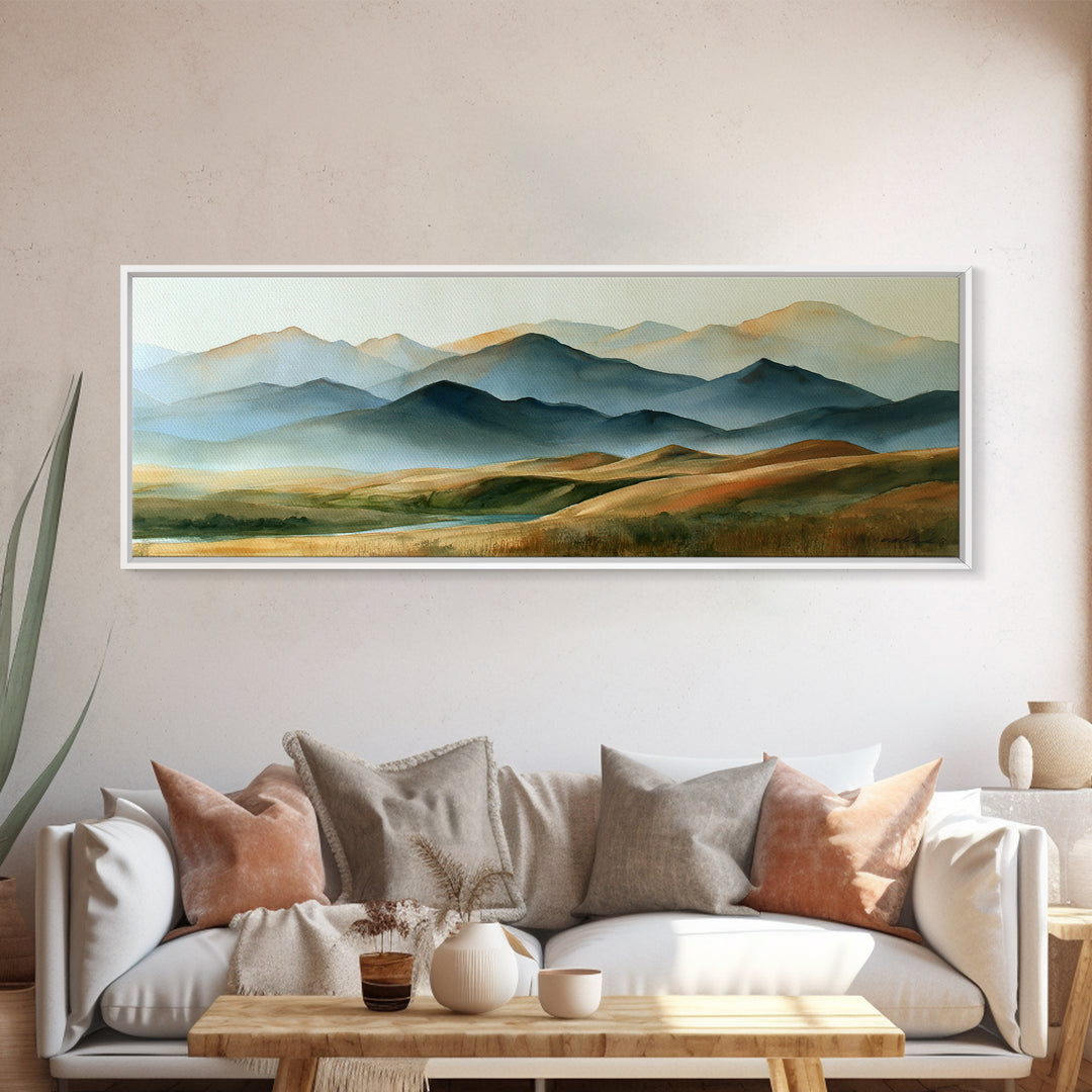 Mountain Sunrise as Awakening Symbol Canvas Print, Spiritual Art, Home Decor, Living Room Decor, Fine Art, Spirit, Wallart, SPI-3x1-85