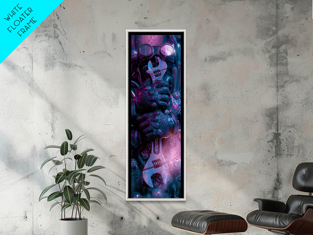 Goggles Gloves and Wrench Still Life Canvas Print, Steampunk Art, Boho Wall Art, Living Room Decor, Fine Art, Mechanic, STE-1x3-11