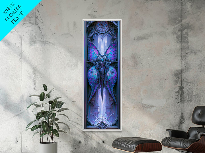Mechanical Butterfly Specimen Canvas Print, Steampunk Art, Man Cave Decor, Living Room Decor, Fine Art, Mechanic, STE-1x3-2