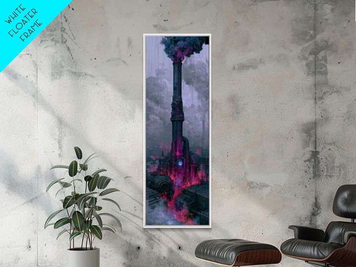 Steam Powered City Skyline Canvas Print, Steampunk Art, Wall Art Living Room, Living Room Decor, Abstract Art, Mechanic, STE-1x3-81