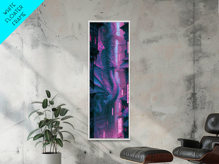 Copper Dragon with Riveted Wings Canvas Print, Steampunk Art, Room Decor, Living Room Decor, Fine Art, Mechanic, Original Art, STE-1x3-94