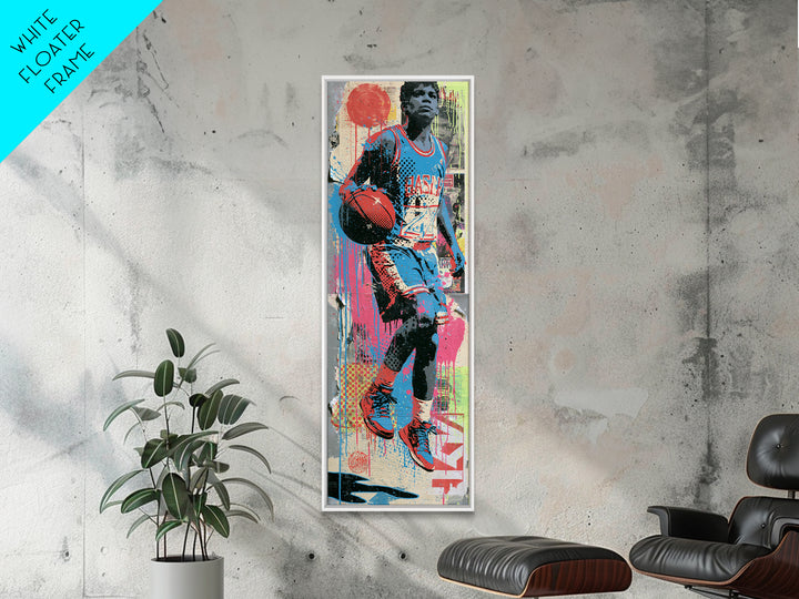 Street Basketball Player Canvas Print, Street Art, Neutral Decor, Living Room Decor, Fine Art, Urban, Home Decor, Poster, STR-1x3-18