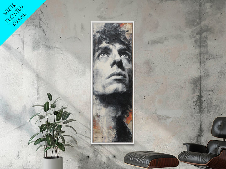 Brick Wall Texture Framed Canvas Print, Street Art, Abstract Painting, Living Room Decor, Abstract Art, Urban, Gallery Decor, STR-1x3-64