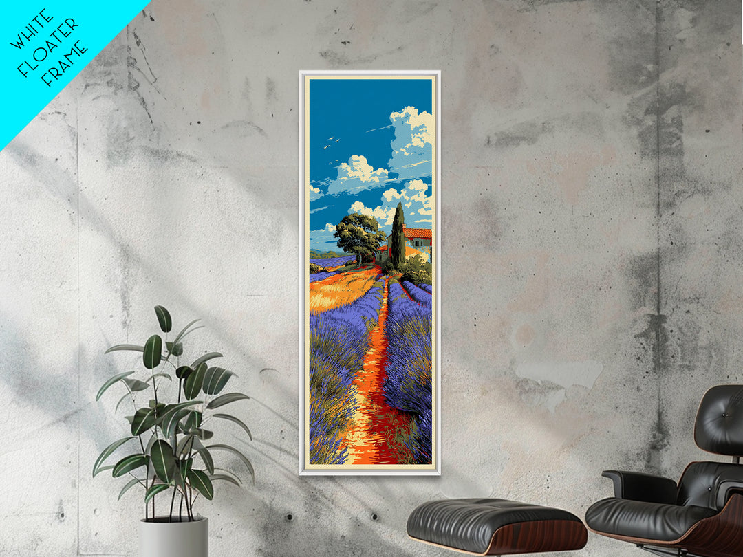 Provence Lavender Field Poster Canvas Print, Travel Poster(2), Set of 3 Wall Art, Living Room Decor, Fine Art, Voyage, TPO-1x3-11