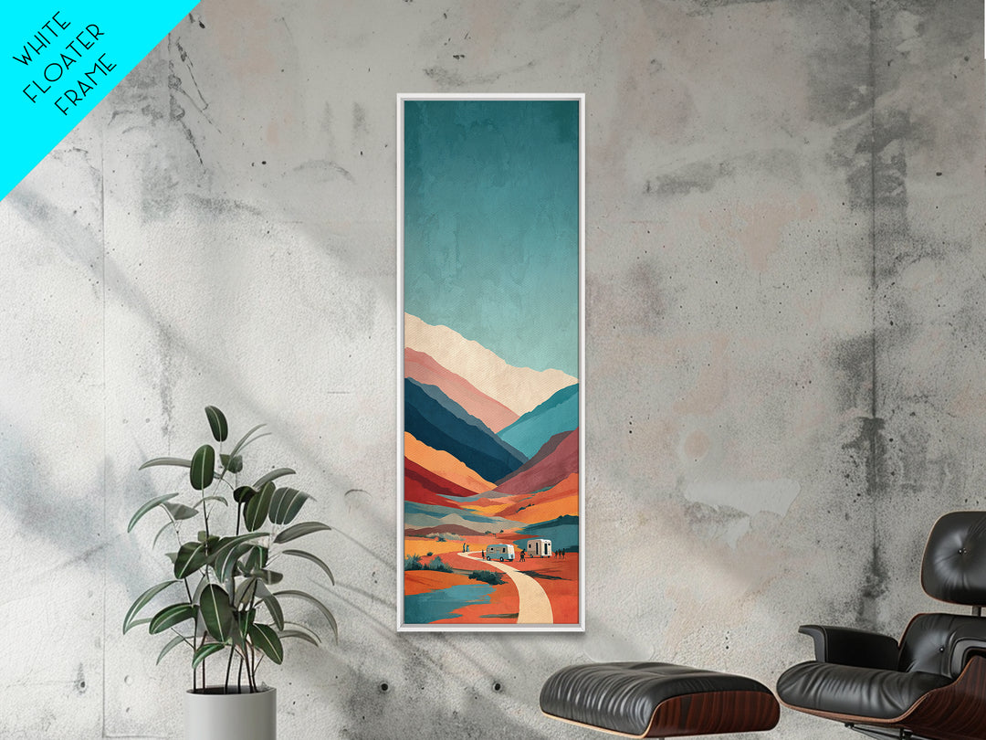 Moroccan Desert Caravan Travel Poster Framed Canvas Print, Travel Poster(2), Gallery Wall Set, Living Room Decor, Voyage, TPO-1x3-91