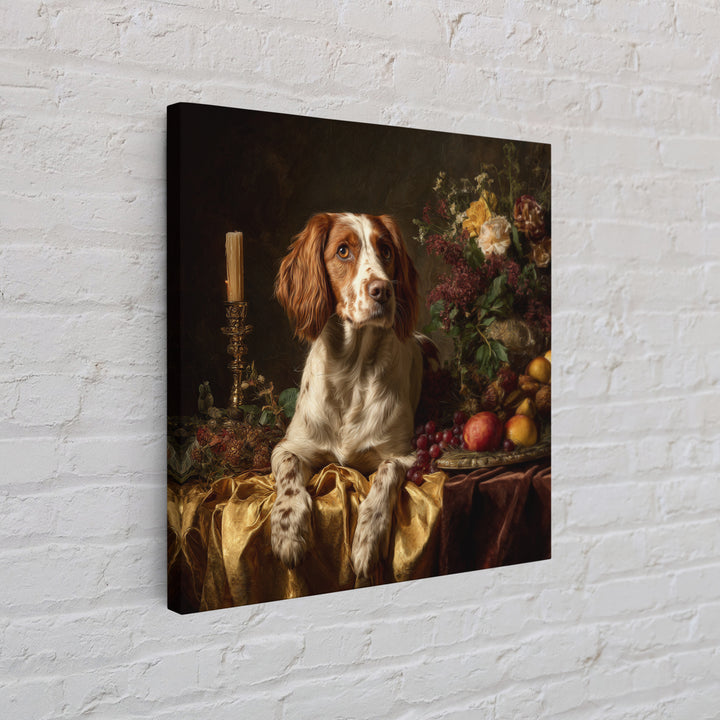 Hunting Dog Portrait Framed Canvas Print, Traditional Art, Art, Living Room Decor, Classic, Printable Art, Art Commissions, TRA-1x1-12