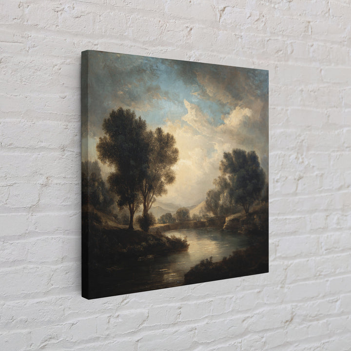 Classic Oil Painted Landscape Canvas Print, Traditional Art, Room Decor, Living Room Decor, Fine Art, Classic, Digital Art, TRA-1x1-49