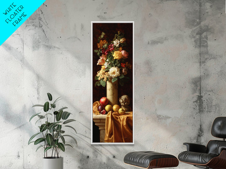 Formal Floral Still Life Canvas Print, Traditional Art, Gallery Decor, Living Room Decor, Fine Art, Classic, Wall Art, TRA-1x3-14