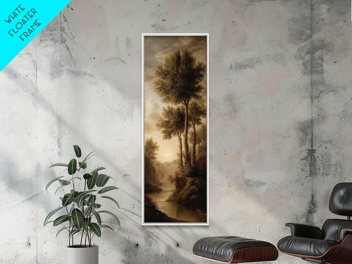 Classic Oil Painted Landscape Canvas Print, Traditional Art, Minimalist Decor, Living Room Decor, Oil Painting, Classic, TRA-1x3-37